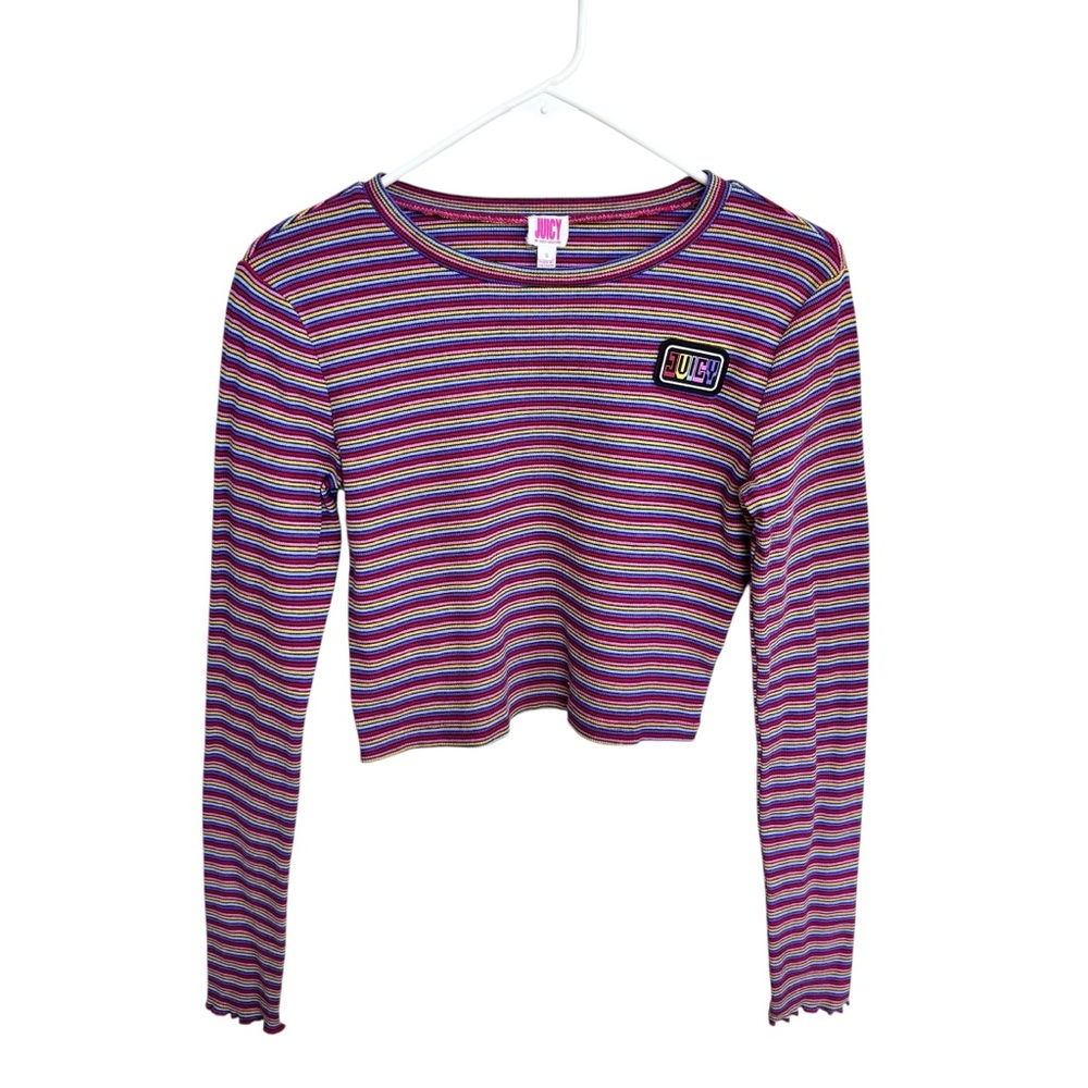 Juicy Couture Women’s Striped Cropped Top S